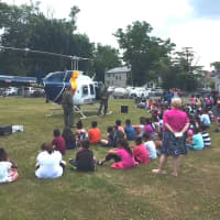 <p>They could beat the heat, but the Englewood youngsters couldn&#x27;t beat a medical chopper landing outside the Dr. John Greico School.</p>