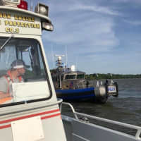 <p>First responders came to the rescue of a man whose boat capsized.</p>