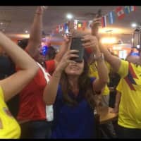 <p>GOAL! Noches of Colombia erupts in celebration as Colombia advances in the World Cup.</p>