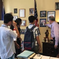 <p>Students from China recently visited Rockland County Executive Ed Day and several prominent locations in the area.</p>
