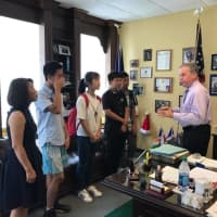 <p>Students from China recently visited Rockland County Executive Ed Day and several prominent locations in the area.</p>