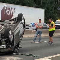 <p>The rear-seat passenger apparently was ejected through the sunroof.</p>