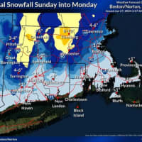 These Areas In Massachusetts Could See Between 6 To 12 Inches Of Snow: New Snowfall Maps
