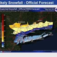 New Projected Snowfall Map: These Spots In Fairfield County Now Expected To See Highest Totals