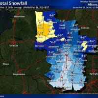 New Snowfall Map: Some Spots In Region Could See Up To Half-Foot From Quick-Moving Storm