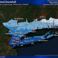 Projected Snowfall Totals Increase For Winter Storm Sweeping Through Region: New Forecast Map