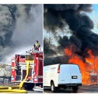 UPDATE: Arson Investigators Probe Multi-Truck Fire In Ridgefield