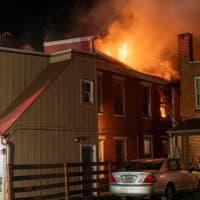<p>The rear view of the blaze at 64 West Middle Street In Gettysburg.</p>