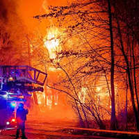 <p>The fire consumed the house at 850 Broad Avenue (Route 9) in Ridgefield, between Routes 5 and 46, shortly before 2:30 a.m. Wednesday, March 6.</p>
