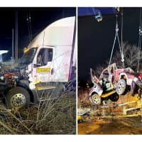 HEROES: Firefighters Free Trapped Driver After Tractor-Trailer, Pickup Collide On Route 17