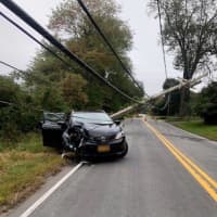 <p>Cherry Lane is closed while a utility pole is repaired following a crash.</p>