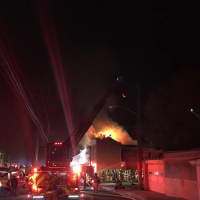 <p>The scene of the fire in Hagerstown</p>