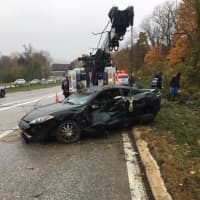 <p>Two were hospitalized following rollover crashes on the Taconic State Parkway northbound just north of the Sprain Brook Parkway.</p>