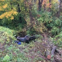 <p>A driver was able to extricate himself from his vehicle after he rolled over his vehicle on the Taconic State Parkway near Stevens Avenue in Valhalla.</p>