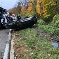 <p>Two were hospitalized following rollover crashes on the Taconic State Parkway northbound just north of the Sprain Brook Parkway.</p>