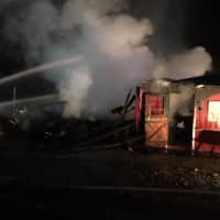 <p>Several hundred chickens were killed during a fire.</p>