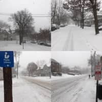 <p>A snowy montage from Ridgefield Park.</p>