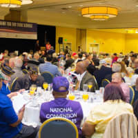 <p>More than 400 veterans attended the sixth annual breakfast</p>