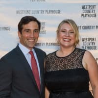 <p> L-R: Gala co-chairs Jake Robards and Anna Czekaj-Farber, both members of the Playhouse’s board of trustees. </p>