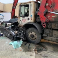 <p>One person is critical following a crash with a garbage truck.</p>