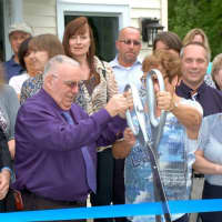 <p>The owners of Jospeh&#x27;s Steakhouse cutting the ribbon for its grand  opening in 2011.</p>