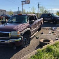 <p>The truck involved in two crashes.</p>
