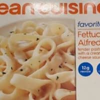 <p>9 1/4-oz. retail carton containing “LEAN CUISINE favorites Fettuccini Alfredo tender pasta with a creamy cheese sauce</p>
