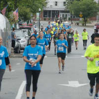 <p>Runners at the annual Kisco 5K.</p>