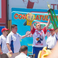 <p>Joey Chestnut is vying for his 13th championship at this year&#x27;s Nathan&#x27;s Hot Dog Eating Contest.</p>