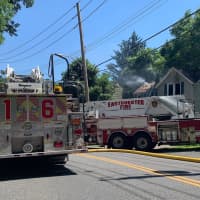 <p>Multiple crews responded to an Eastchester home to help knock down the flames that broke out.</p>