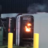 <p>Lightning caused a transformer fire at an area business complex.</p>