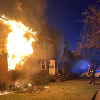 <p>A three-alarm fire destroyed a Franklin Square home.</p>