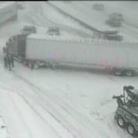 <p>I-95 southbound is closed between Exits 10 and 9 because of a tractor-trailer accident. Crews are working to remove the truck from the roadway.</p>