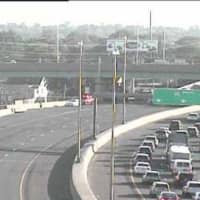 <p>Traffic is building Sunday evening on I-95 northbound in Bridgeport after a crash.</p>