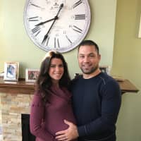 <p>Julie and Chris Albanese of Washington Township, pregnant with daughter Ella.</p>