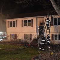 <p>Numerous fire departments responded to help battle a Danbury house fire.</p>