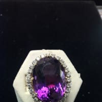 <p>An amethyst ring is among the offerings at Aljan Jewelers in Mahopac.</p>