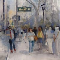 <p>Rifkin prefers to paint locations around the city that evoke a memory for people who share a fondness for the same spot.</p>