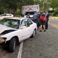 <p>The adult female driver was transported to The Valley Hospital with non life-threatening injuries.</p>