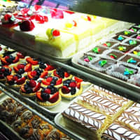<p>A wide array of sweets is available in the bakery cases.</p>