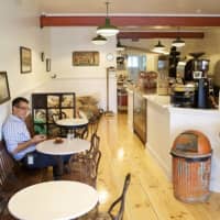 <p>The interior at Americcan Bulldog Coffee Roasters&#x27; in Chestnut Ridge.</p>