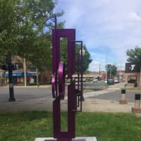 <p>This is one of the sculptures that has been installed along Main Street at Elm Street in downtown Danbury,.</p>