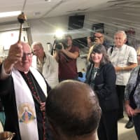 Cardinal Dolan Offers Blessing For The New Temporary Emergency Department At Bon Secours
