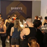 <p>Members of the Barry&#x27;s Bootcamp &quot;community&quot; line up for exercise classes that promise to burn off 1,000 calories in one session. The fitness chain, beloved by celebs and other A-listers, opened a studio in Scarsdale on Saturday, Dec. 17.</p>