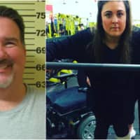 <p>Left: South Hackensack&#x27;s William Regan. Right: Lauren LaPorta of Bergenfield with her trainer at Retro Fitness of Hackensack.</p>