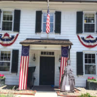 <p>The Bedford Free Library is ready for Independence Day.</p>