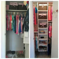 <p>A before and after closet by Andrea Gary of White Plains.</p>