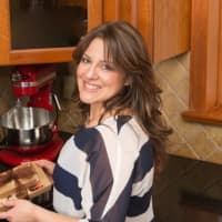 <p>Tina DiLeo in her Tuckahoe kitchen.</p>
