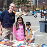 <p>White Plains Mayor Tom Roach at last year&#x27;s annual Free Book Celebration. More than 10,000 books have been collected for the fourth annual giveaway on Saturday at Eastview Middle School.</p>