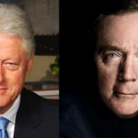 <p>Bill Clinton and James Patterson.</p>